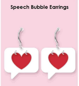 CUSTOM MOLD: Custom Large Conversation Heart Message Dangle Earring Mold *May have a 14 Day Shipping Delay (D70)