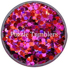 Load image into Gallery viewer, DARK FUCHSIA - CHUNKY MIX GLITTER