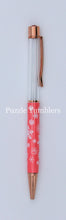 Load image into Gallery viewer, SNOWFLAKE ROSEGOLD - HOLIDAY FLOATING PENS WITH BLING TOP - DIY *NEEDS GROUP PHOTO