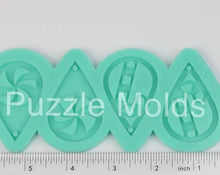 Load image into Gallery viewer, CUSTOM MOLD:  &#39;DOUBLE CANDY CANE &amp; PEPPERMINT DROP EARRINGS&#39; Mold *May have a 14 Day Shipping Delay (D8)