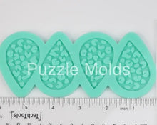 Load image into Gallery viewer, CUSTOM MOLD:  &#39;DOUBLE LEOPARD PRINT EARRINGS&#39; Mold *May have a 14 Day Shipping Delay (D14)