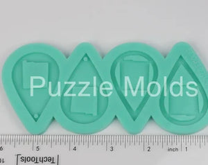 CUSTOM MOLD: DOUBLE NEW MEXICO DROP EARRING Mold *May have a 14 Day Shipping Delay (D5)