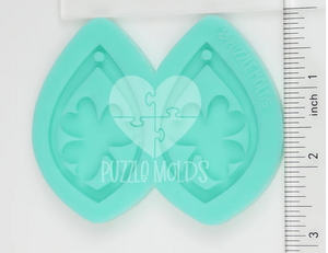 CUSTOM MOLD: SHAMROCK EARRING *May have a 7-10 Day Shipping Delay (E119))