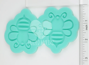 CUSTOM MOLD: BUMBLEBEE EARRING *May have a 7-10 Day Shipping Delay (E132)