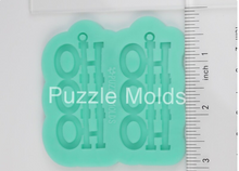 Load image into Gallery viewer, CUSTOM MOLD: HO HO HO EARRING *May have a 7-10 Day Shipping Delay (E139)
