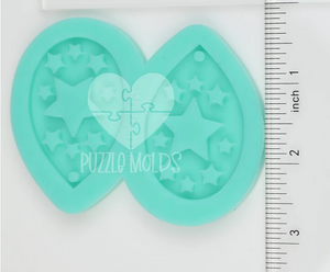 CUSTOM MOLD: STARS FOR DAYS EARRING *May have a 7-10 Day Shipping Delay (E141)