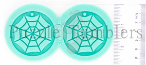 CUSTOM MOLD: SPIDER WEB EARRING *May have a 7-10 Day Shipping Delay (E159)