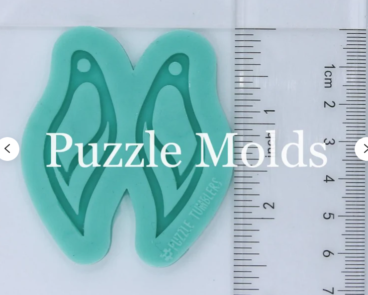 CUSTOM MOLD: ABSTRACT ART EARRING *May have a 7-10 Day Shipping Delay (E162)