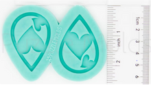 Load image into Gallery viewer, CUSTOM MOLD: HEART DROP EARRING *May have a 7-10 Day Shipping Delay (E194)