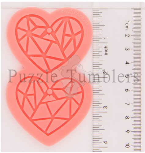 CUSTOM MOLD: TANGLED HEART WITH HOLE EARRING *May have a 7-10 Day Shipping Delay (E197)