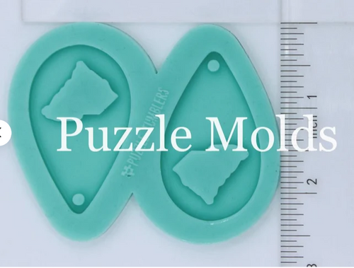 CUSTOM MOLD: TEAR DROP EARRING *May have a 7-10 Day Shipping Delay (E202)
