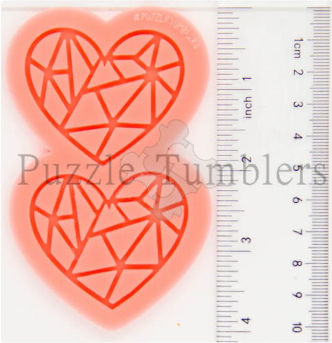 CUSTOM MOLD: TANGLED HEART EARRING *May have a 7-10 Day Shipping Delay (E211)