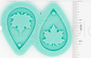 CUSTOM MOLD:  "FALL LEAF DROP" Earring Mold *May have a 14 Day Shipping Delay (E3)