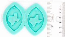 Load image into Gallery viewer, CUSTOM MOLD: STATE OF TEXAS DROP Earring Mold *May have up to a 14 Day Shipping Delay (E49)