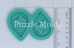 CUSTOM MOLD: TEXAS Earring *May have a 7-10 Day Shipping Delay (E50)