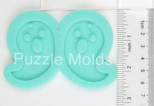 CUSTOM MOLD: GHOST DROP HALLOWEEN Earring *May have a 7-10 Day Shipping Delay (E54)