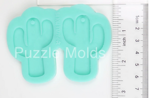 CUSTOM MOLD: Cactus Earring *May have a 7-10 Day Shipping Delay (E58)