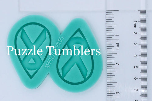CUSTOM MOLD: RIBBON AWARENESS EARRING *May have a 7-10 Day Shipping Delay (E75)