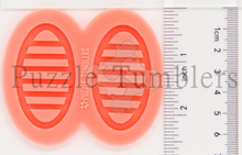 Load image into Gallery viewer, CUSTOM MOLD: OVAL STRIPE EARRING *May have a 7-10 Day Shipping Delay (E88)