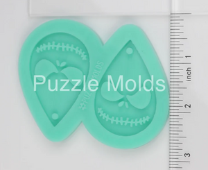 CUSTOM MOLD: "CHRISTMAS JACK" Earring Mold *May have a 14 Day Shipping Delay (E8)