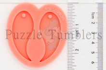 Load image into Gallery viewer, CUSTOM MOLD: YING YANG DROP EARRING *May have a 7-10 Day Shipping Delay (E93)