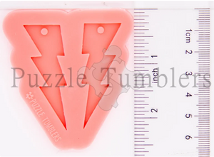 CUSTOM MOLD: LIGHTENING BOLT EARRING *May have a 7-10 Day Shipping Delay (E97)