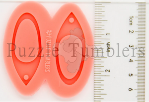 CUSTOM MOLD: OVAL DROP EARRING *May have a 7-10 Day Shipping Delay (E98)