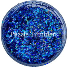 Load image into Gallery viewer, EGYPTIAN BLUE - HOLOGRAPHIC MEDIUM GLITTER