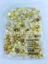 Load image into Gallery viewer, Rainbow Pearl &amp; Rhinestone Mix -  Gold and Pearl