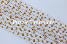 Load image into Gallery viewer, GOLD HEARTS PRINT STRAWS (SOLD INDIVIDUALLY)
