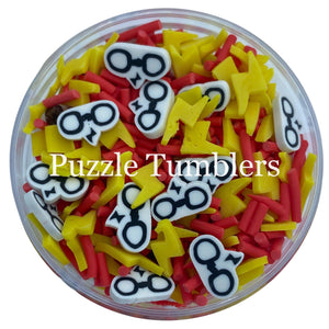 MAGICAL LIGHTNING - BOLT & GLASSES - POLYMER CLAY SPRINKLES