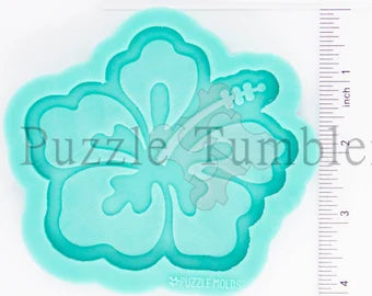 CUSTOM MOLD: Hibiscus Flower Coaster *May have a 14 Day Shipping Delay (C1)