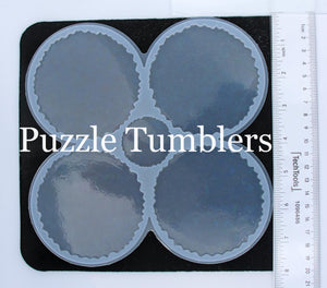 NEW - 5 PIECE HOLOGRAPHIC COASTER