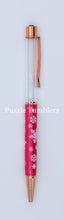 Load image into Gallery viewer, SNOWFLAKE ROSEGOLD - HOLIDAY FLOATING PENS WITH BLING TOP - DIY *NEEDS GROUP PHOTO