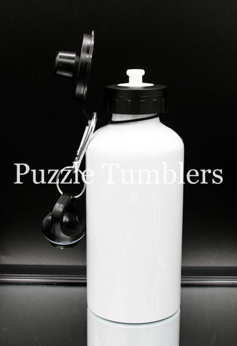SUBLIMATION - 12OZ HYDRO SPORTS BOTTLE BLACK TWIST TOP + EXTRA CAP - SINLE WALL
