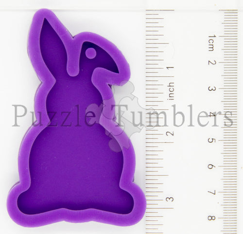 NEW - BUNNY WITH BENT EAR - PURPLE MOLD