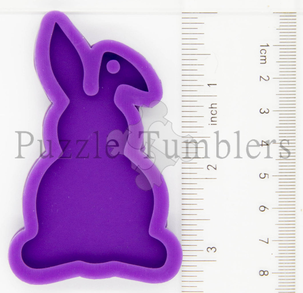 NEW - BUNNY WITH BENT EAR - PURPLE MOLD