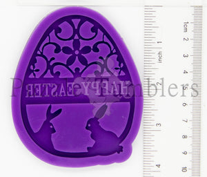 NEW - FLORAL EGG - PURPLE MOLD