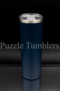 20OZ SKINNY - POWDER COATED - NAVY BLUE