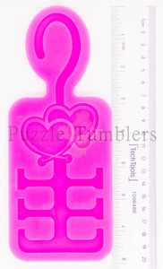 NEW - DOUBLE HEART CAR MASK HANGER MOLD