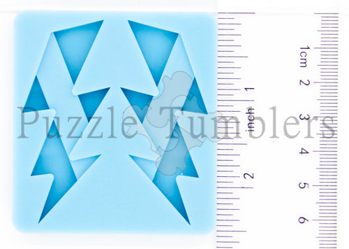 NEW - LIGHTENING BOLT STRAW TOPPER - BLUE MOLD