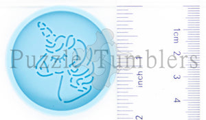 NEW-UNICORN Badge Reel or Phone Grip - BLUE Mold