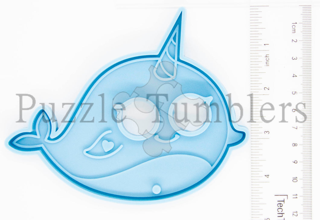 NEW - NARWHAL Defense Key Chain - BLUE MOLD