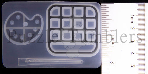 NEW - XSMALL -PAINT KEEPER PALETTE - CLEAR MOLD