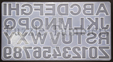 Load image into Gallery viewer, REVERSE ALPHABET MOLD CLEAR