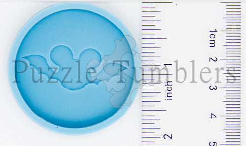 NEW- BAT Badge Reel or Phone Grip - BLUE Mold