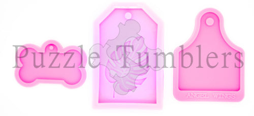 Tag(s) Molds (Cow Tag, Dog Bone Tag, Leaf Tag)