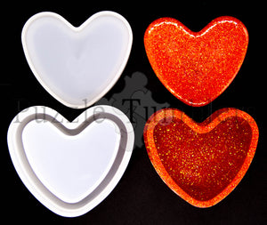 NEW Treasured Heart (Heart Trinket Jewelry Box Mold) - $6.50