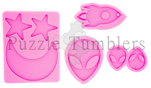 Space Bound Molds (Stars, Moon, Rocket)