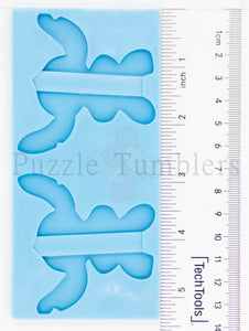 NEW Straw Topper Mold (Mouse and Character) Blue